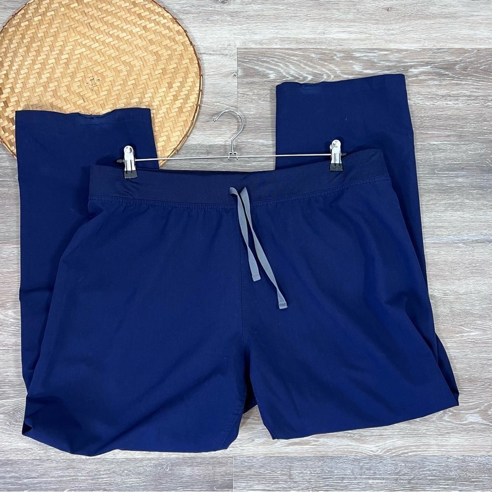 Figs navy blue scrub pants technical collection